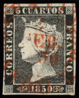 Ø 1. Fechador De Granada En Rojo 4/2/1850. - Gebruikt