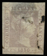 Ø 2. 12 Ctos. Adelgazado Dorso. Cat. 260 €. - Used Stamps