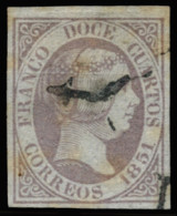 Ø 7. 12 Reales. Amplios Márgenes. Araña Borrada Parcialmente. Marquillado. Examinar. Cat. 170 €. - Gebraucht