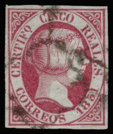 Ø 9. 5 Reales. Precioso. Cat. 350 €. - Used Stamps