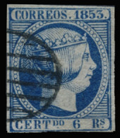 Ø 21. 6 Reales. Muy Bonito. Certificado GRAUS. Cat. +400 €. - Used Stamps