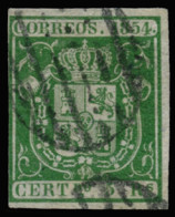 Ø 26. 5 Reales. Margen Izquierdo Justo. Cat. 90 €. - Oblitérés