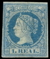 * 55. 1 Real. Márgenes Justos. Imprescindible Examinar. Cat. 370 €. - Unused Stamps