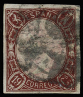 Ø 71. 19 Ctos. Buenos Márgenes. Matasellos Fuerte Ilegible. Marquillado. Cat. 680 €. - Used Stamps