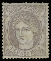 (*) 111. Alegoría. 1.600 Esc. Bien Centrado, Dentado Superior Algo Retocado. Apariencia De Nuevo. Cat. 1450 €. - Unused Stamps