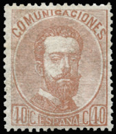 * 125a. Amadeo. 40 Cts. Centraje De Lujo. Cat. 110 €. - Nuovi