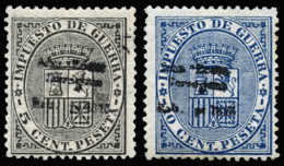 * 141A/B. Habilitados De Tarragona. El Primero Ligera Transparencia. - Unused Stamps