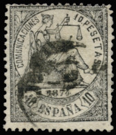 Ø 152. Alegoría. 10 Ptas. Ligeros Defectos. Marquilla Soro. Examinar. Cat. 2200 €. - Used Stamps