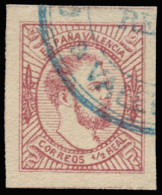 Ø 159A. Correo Carlista Valencia. Lujo. Cat. 175 €. - Carlisti