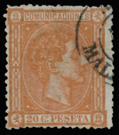 Ø 165. Alfonso XII. 20 Cts. Bastante Bonito. Cat. 150 €. - Used Stamps