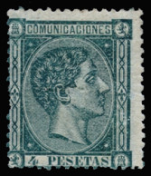 * 170. Alfonso XII. 4 Ptas. Centraje De La Emisión. Tiene Punto De Aguja. Examinar. Cat. 550 €. - Unused Stamps