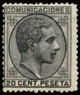 * 193. Alfonso XII. 20 Cts. Centraje De La Emisión. Cat. 165 €. - Unused Stamps