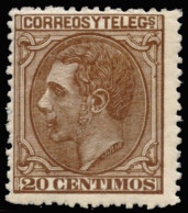 * 203. Alfonso XII. 20 Cts. Centraje Aceptable. Cat. 120 €. - Unused Stamps