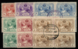 Ø S.R. 1/6. Expo Industrias. En Bloques De 4. Cat. 240 €. - Used Stamps