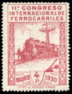 ** 480N. Ferrocarriles. 4 Ptas. Numeración Ceros. Goma Alterada. - Nuovi