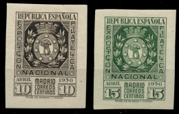 ** 727/28. Expo Filatélica. Lujo. Cat. 140 €. - Unused Stamps