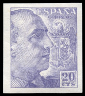 ** 1047s. Franco. 20 Cts. Dentado Fino, Sin Dentar. Solo Catalogado El 35 Cts. En 800 €. - Unused Stamps