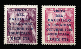 ** 1088/89. Canarias. Centraje De La Emisión. Cat. 180 €. - Unused Stamps