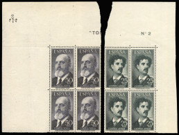 ** 1164/65. Fortuny Y Torres Quevedo. 4 Series En Bloques De 4. Lujo. Cat. 152 €. - Unused Stamps