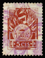 Argentina. Amigos De La República Española. 5 Cts. Color Castaño Claro. Afinet Nº 2042a. - Vignetten Van De Burgeroorlog