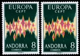 ** 72. Europa '72. 2 Sellos. Lujo. Cat. 90 €. - Nuevos