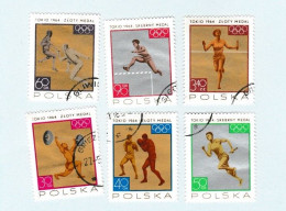 Pologne 36 Timbres Jeux Olympiques De Tokio 1964, Innsbruck 1964 Sapporo 1972 Et JO D'été Et Autres Sports - Usados