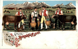 Gruss Aus Dem Appenzellerland - Litho - Greetings From...