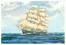 Navigation Sailing Vessels & Boats Themed Postcard The Square Riggers The Cutty Shark - Voiliers