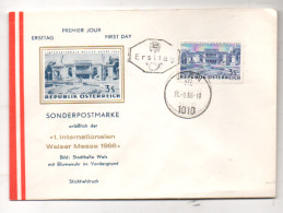 Österreich 1966 MiNr.: 1215 Ersttag Messe Wels Austria FDC Scott: 770 YT: 1050 Sg: 1477 - FDC