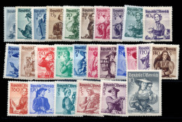 AUSTRIA. ** 738A/54A. Bonita. Cat. 280 €. - Unused Stamps