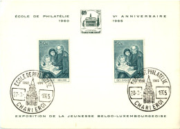 Charleroi - Ecole De Philatelie 1965 - Timbres (représentations)