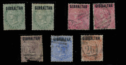 Delcampe - GIBRALTAR. Ø 1/5. Serie Corta. Calidad Diversa. Cat. 276 €. - Gibraltar