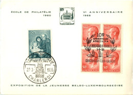 Charleroi - Ecole De Philatelie 1965 - Sellos (representaciones)
