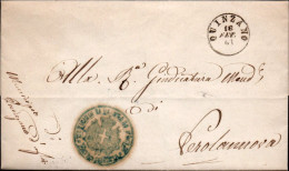 B34 - LETTERA DA QUINZANO A VEROLANUOVA 1863 - ...-1850 Préphilatélie