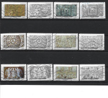 2012 FRANCE Adhesif 650-61 Oblitérés, Impression De Relief, Série  Complète - Usati