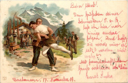 Schwingen - Litho - Kampfsport