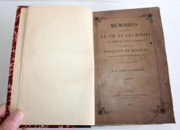 MEMOIRES VIE & ECRITS DE MARIE RABUTIN SEVIGNE, 1er CONQUETE Par WALCKENAER 1845 / ANCIEN LIVRE XIXe SIECLE (2603.115) - 1801-1900