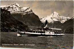 Dampfer Gallia Mit Bristenstock - Steamers