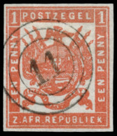 TRANSVAAL. Ø 1. Sello De Lujo. Cat. 500 €. - Transvaal (1870-1909)