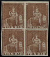 TRINIDAD. * 1A. En Bloque De 4. Precioso. Cat. +80 €. - Trindad & Tobago (...-1961)