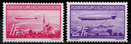 LIECHTENSTEIN. * Av. 15/16. Zeppelín. Cat. 85 €. - Poste Aérienne