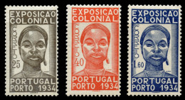 PORTUGAL. ** 572/74. Expo Colonial. Mundifil Nº 561/63 (240 €). Preciosa. Cat. 165 €. - Nuevos