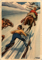 Pferd Skifahren Humor - Humor