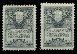 SAN MARINO. * 48 Y 49. Cat. 285 €. - Unused Stamps