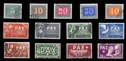 SUIZA. Ø 405/17. Pax. Matasellos De Favor. - Used Stamps