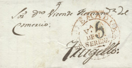 D.P. 13. 1841 (13 JUL). Carta De Villanueva De La Serena A Trujillo. Marca Nº 4R. Bonita. - ...-1850 Préphilatélie