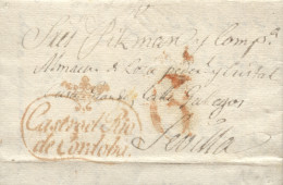 D.P. 24. 1832 (20 SEP). Carta De Castro Del Río A Sevilla. Marca Nº 2R. Lujo. - ...-1850 Prephilately