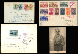 Interesante Conjunto De 30 Piezas De Historia Postal, Años 30/50. Alto Valor. Examinar. - Lettres & Documents