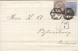 GRAN BRETAÑA. 1883. Carta Circulada De Londres A Björneborg (Finlandia). Matasellos De Llegada Al Dorso. Raro Destino. E - Storia Postale