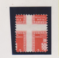 CROATIA WW II  , 3  Kn  Official Great Perforation Error MNH - Croatia